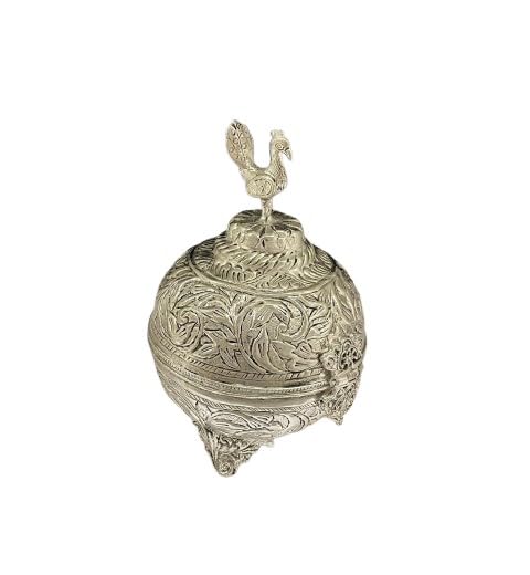 German silver fully carved box